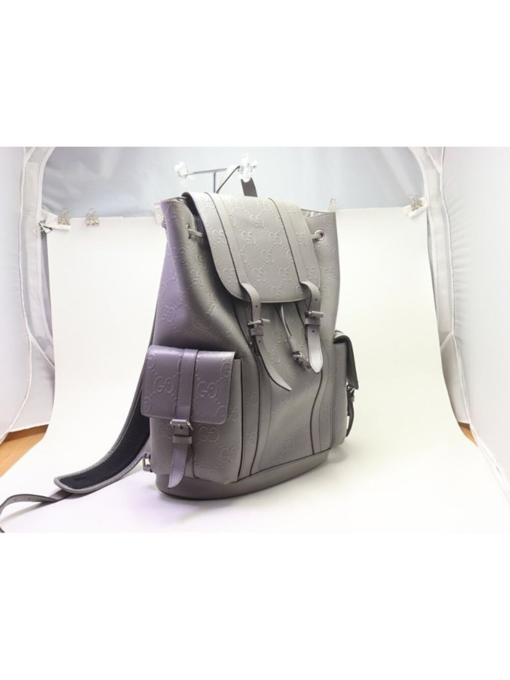 Gucci GG Embossed Leather Backpack - Picture 4 of 10